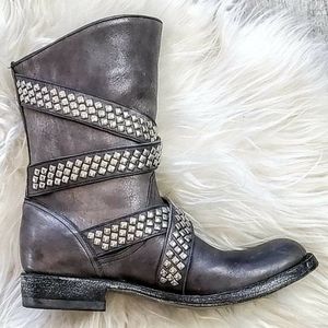 New Old Gringo studded harness Queentia boot